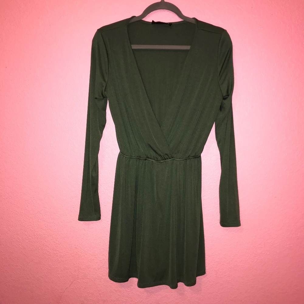 Audrey 3+1 Emerald Long Sleeve Dress